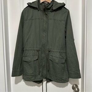 New Look Olive Utility Jacket with Hood 100% Cotton